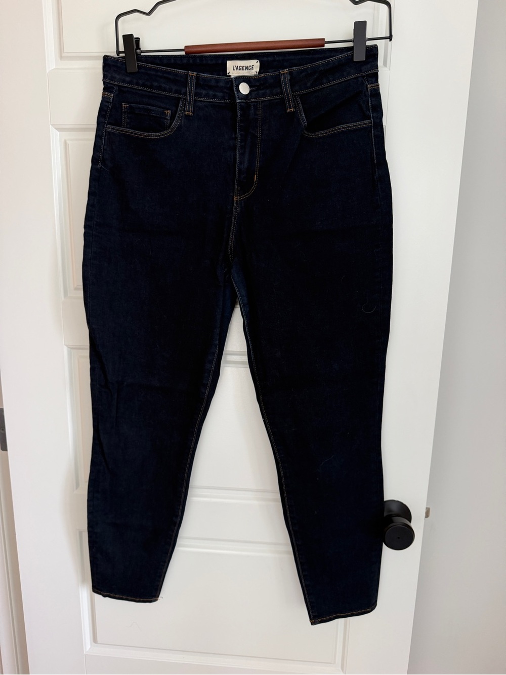 L'AGENCE Margot High Rise Skinny Jeans Waist 29 Blue